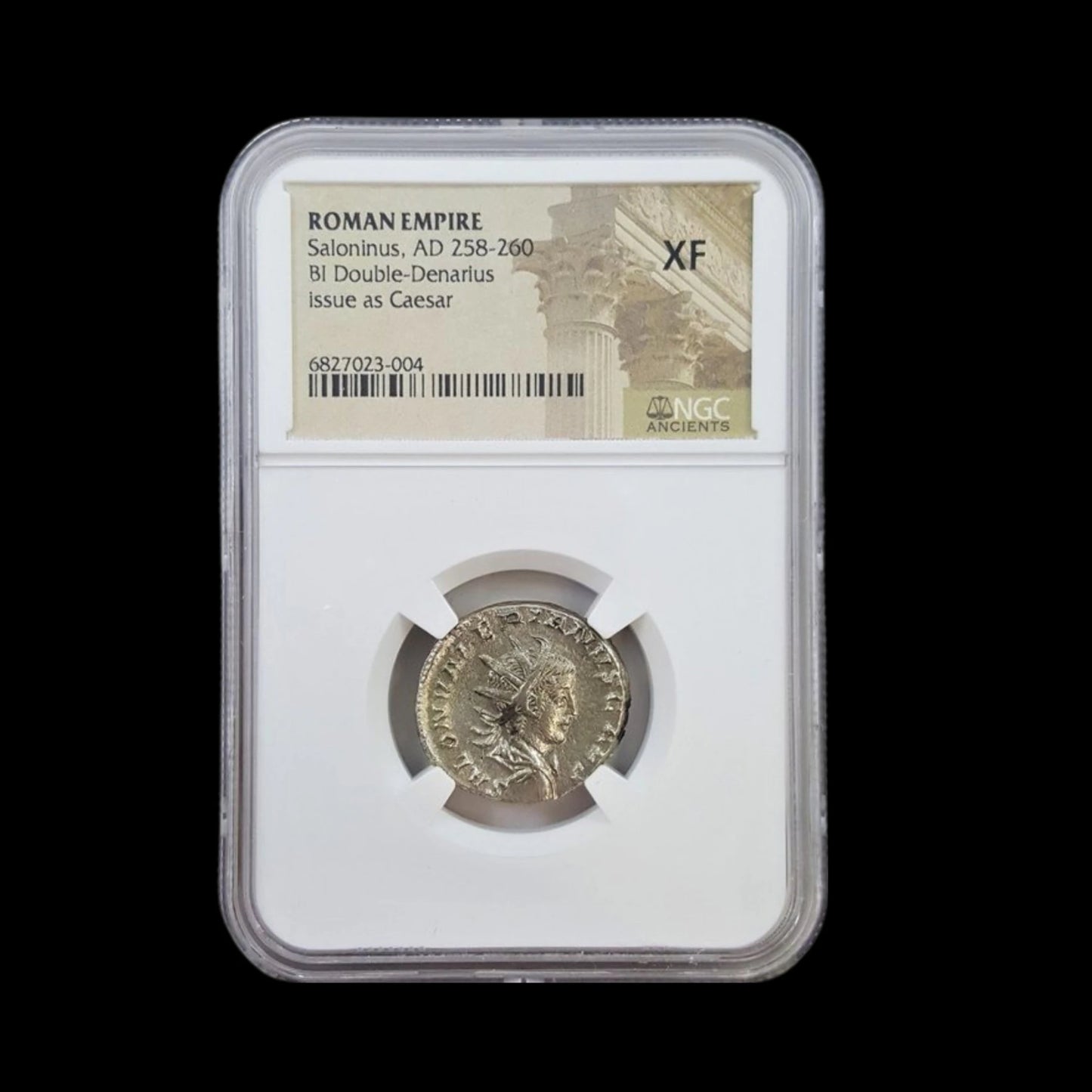 Ancient Roman Silver Coin of Prince Saloninus (Son of Emperor Gallienus) - Kinzer Coins