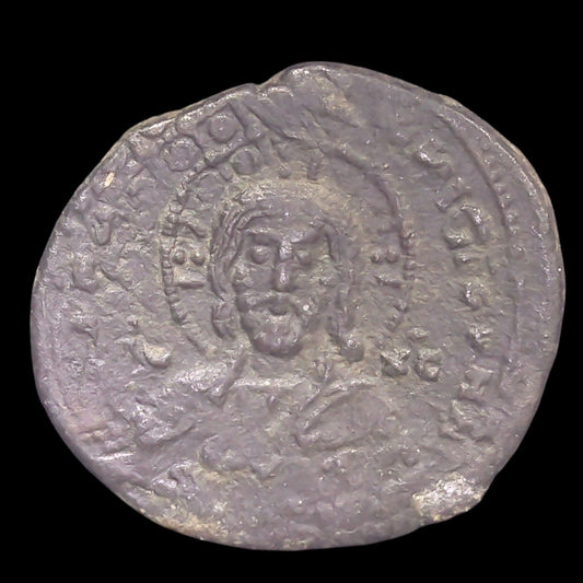 Anonymous Byzantine Bronze Coin Featuring Jesus Christ — The First "King of Kings" Coin - Kinzer Coins