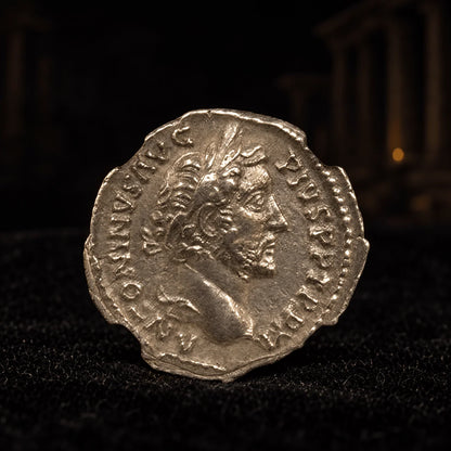 Antoninus Pius Ancient Roman Silver Denarius (AD 138–161) — NGC Certified - Kinzer Coins