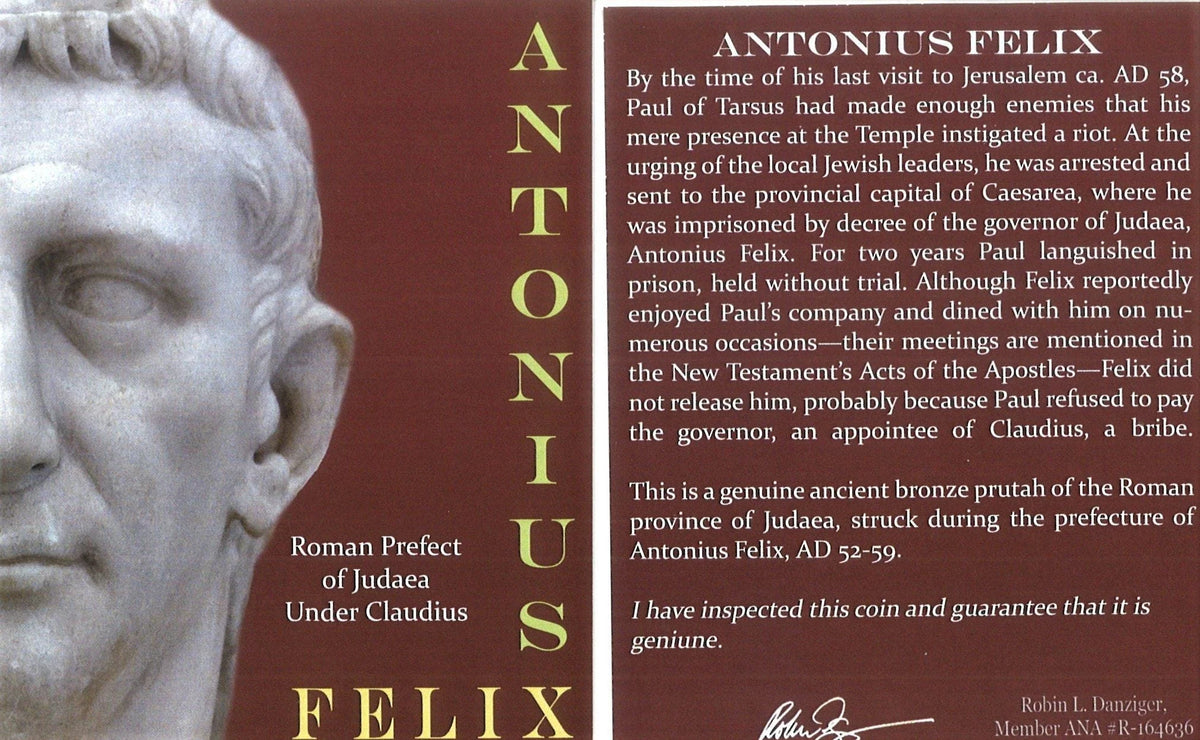 Antonius Felix Judaean Bronze Coin — NGC Certified - Kinzer Coins