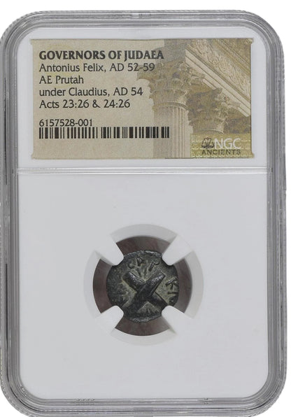 Antonius Felix Judaean Bronze Coin — NGC Certified - Kinzer Coins