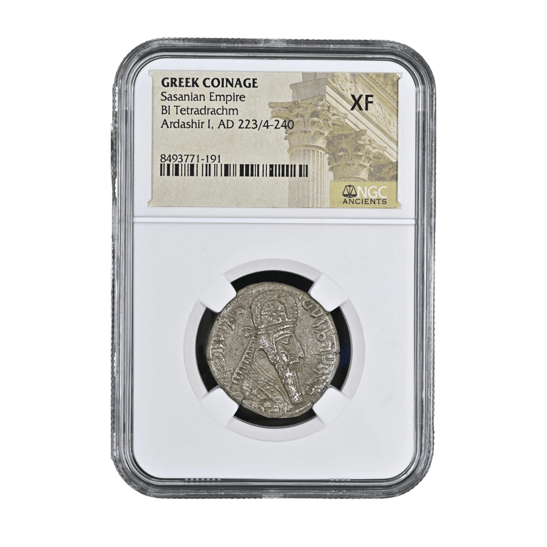 Ardashir I BI Tetradrachm — Birth of the Sasanian Empire, Silver of a New Persia (AD 223/4–240) - Kinzer Coins