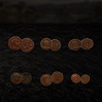 Battle of the Milvian Bridge — Six Ancient Roman Coins of Constantine's Victory (AD 312) - Kinzer Coins