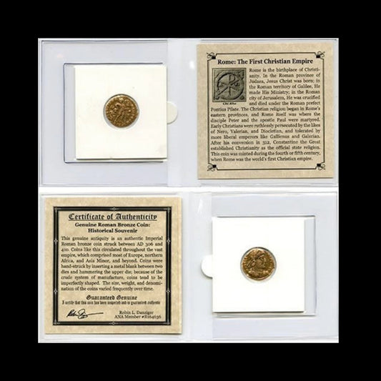 Bronze Coin of Imperial Rome – From Constantine and the First Christian Emperors (Early 4th–Early 5th Century AD) - Kinzer Coins