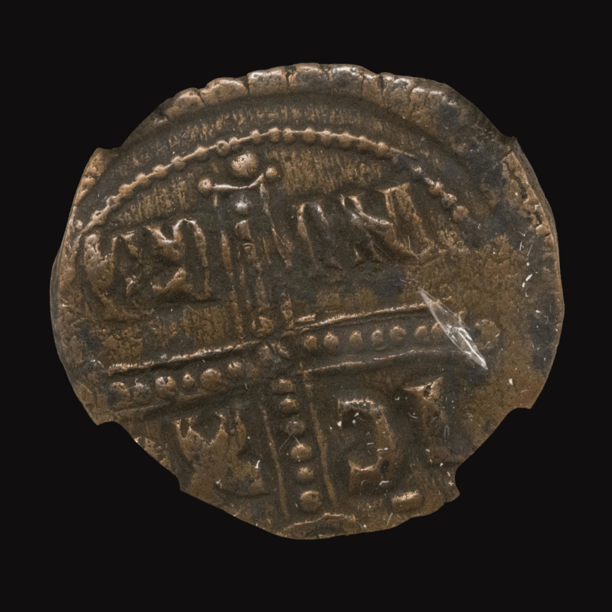 Byzantine Anonymous Follis Featuring Jesus Christ (c. 10th–11th Century AD) - Kinzer Coins