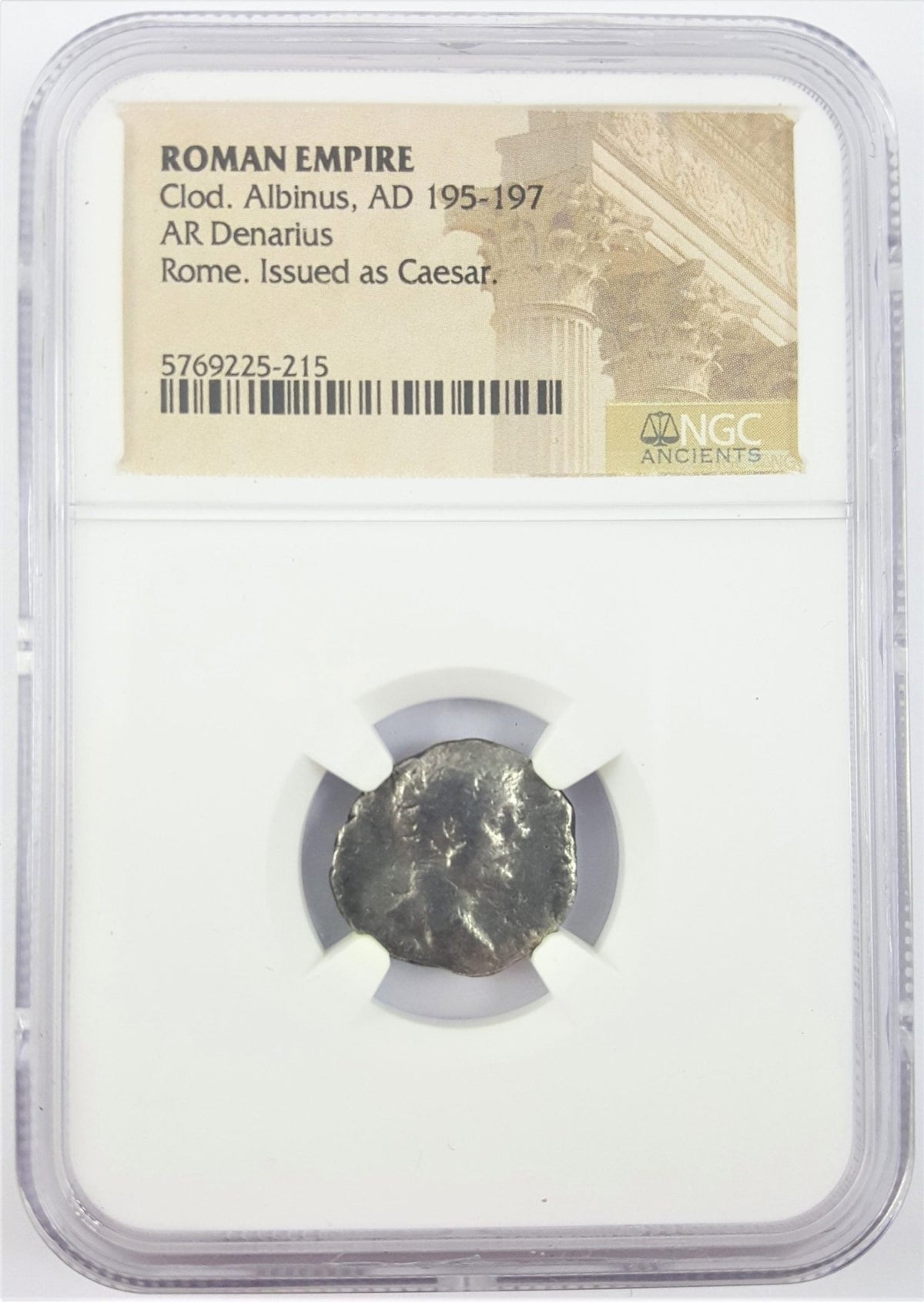 Clodius Albinus Silver Denarius — NGC - Kinzer Coins