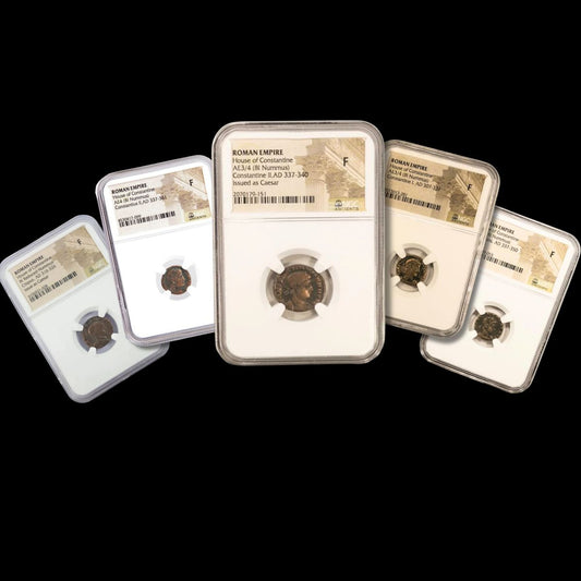 Constantine Dynasty Starter Pack – 5 NGC Certified Roman Bronze Coins - Kinzer Coins