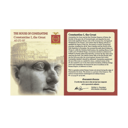 Constantine the Great Roman Bronze – IOVI CONSERVATORI Jupiter – NGC Certified - Kinzer Coins