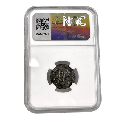 Constantine the Great Roman Bronze – IOVI CONSERVATORI Jupiter – NGC Certified - Kinzer Coins