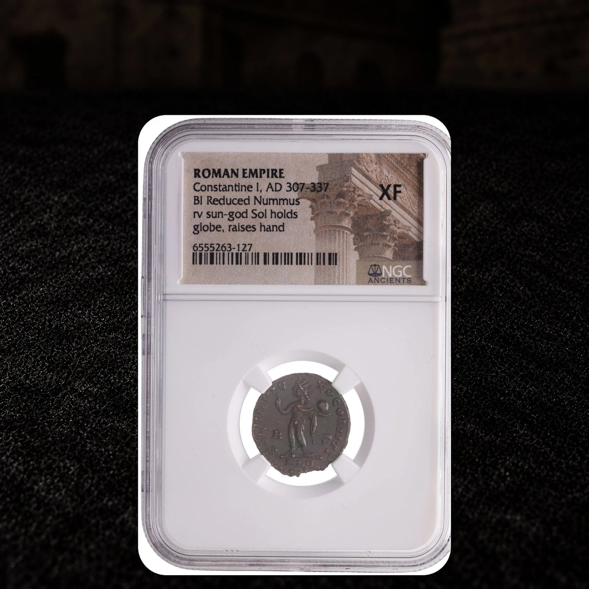 Constantine the Great Sol Invictus Bronze — NGC Certified - Kinzer Coins