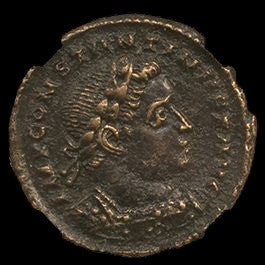 Roman Bronze Coin of Constantine the Great NGC – London Mint (AD 307–337) NGC (VF)