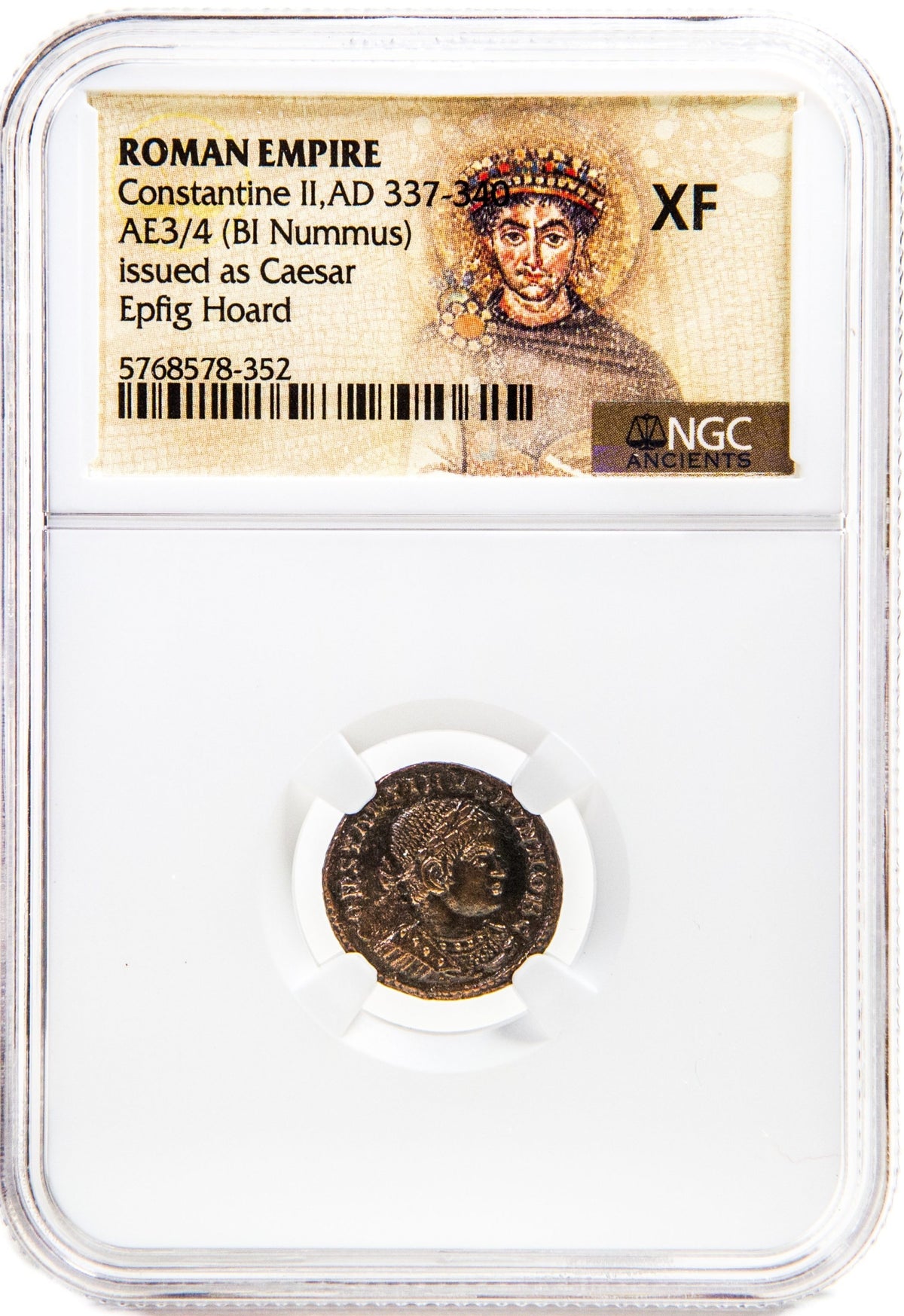 Constantine II Bronze Coin — Epfig Hoard — representative supplier photograph 1