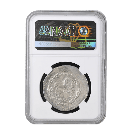 Amazon Legacy: Cyme (Aeolis) Silver AR Tetradrachm, 2nd Century BC - Kinzer Coins