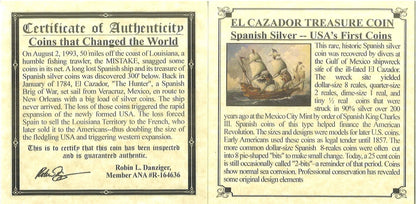 El Cazador Shipwreck Silver Half Real — NGC - Kinzer Coins