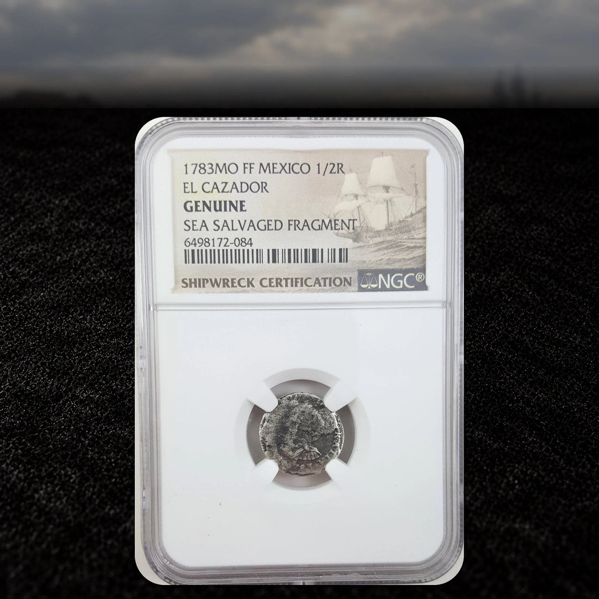 El Cazador Shipwreck Silver Half Real — NGC - Kinzer Coins