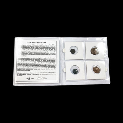 Fall of Rome: Collection of 4 Coins from the Last Western Roman Emperors (about 1630 - 1650 years ago) - Kinzer Coins
