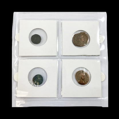 Fall of Rome: Collection of 4 Coins from the Last Western Roman Emperors (about 1630 - 1650 years ago) - Kinzer Coins