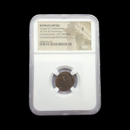 Original coin photograph: Founding of Constantinople Bronze — NGC, AD 330–340, NGC F