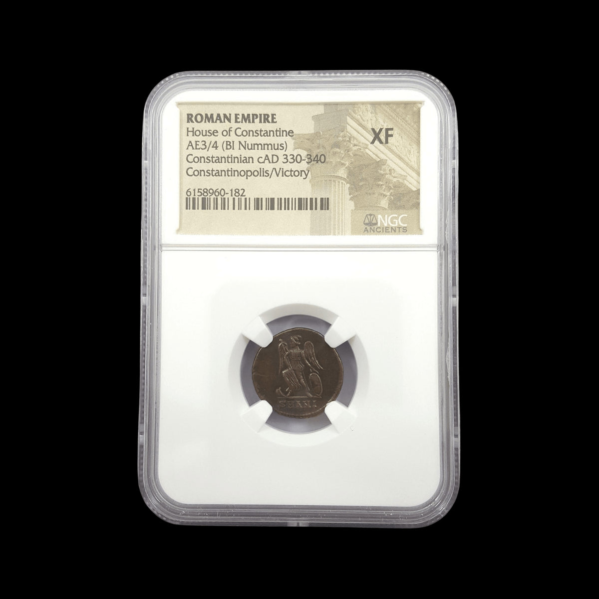 Original coin photograph: Founding of Constantinople Bronze — NGC, AD 330–340, NGC XF