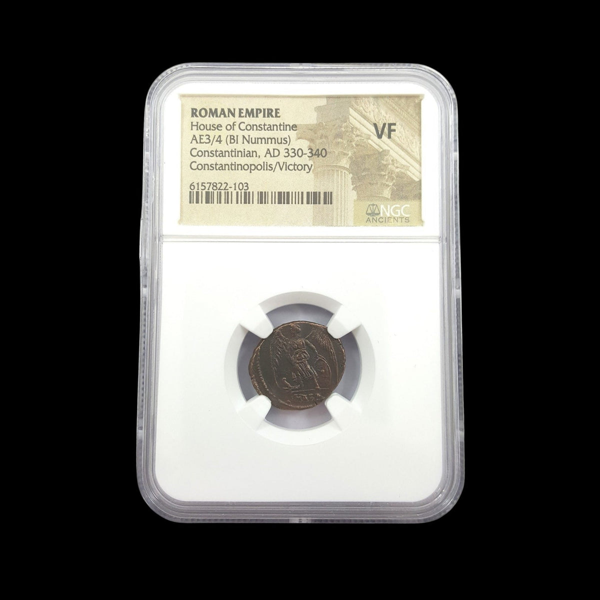 Original coin photograph: Founding of Constantinople Bronze — NGC, AD 330–340, NGC VF