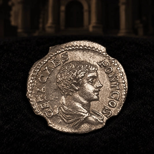 Geta Ancient Roman Silver Denarius — Brother Murdered by Caracalla (AD 209–211) — NGC Certified - Kinzer Coins
