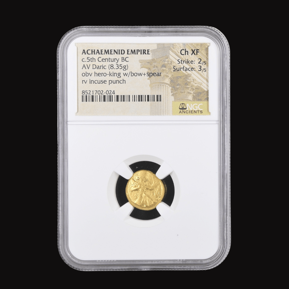 Gold of the Great Kings — Choice XF Achaemenid Daric - Kinzer Coins