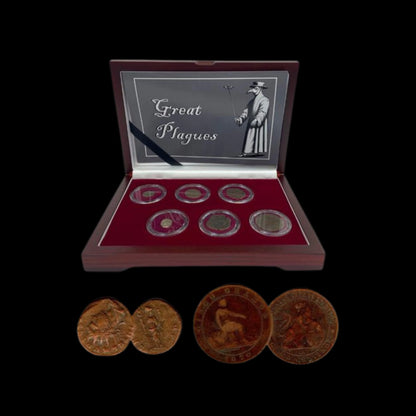 Great Plagues: Collection of Six Coins from Major Pandemic Periods (various dates) - Kinzer Coins