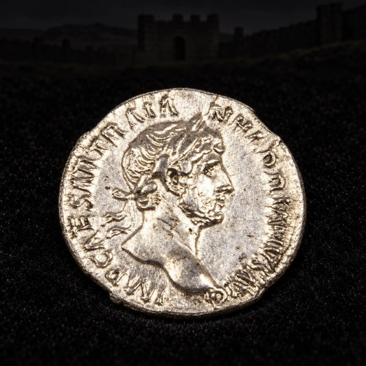 Hadrian Silver — Builder of Hadrian's Wall, AD 117–138 - Kinzer Coins