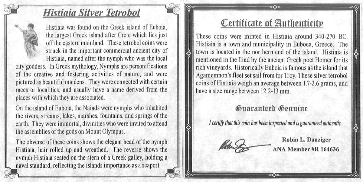 Histiaea Silver Tetrobol — representative supplier photograph 5