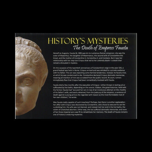 History's Mysteries: The Death of Empress Fausta (about 1,690 years ago) - Kinzer Coins