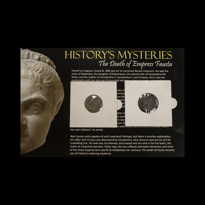 History's Mysteries: The Death of Empress Fausta (about 1,690 years ago) - Kinzer Coins