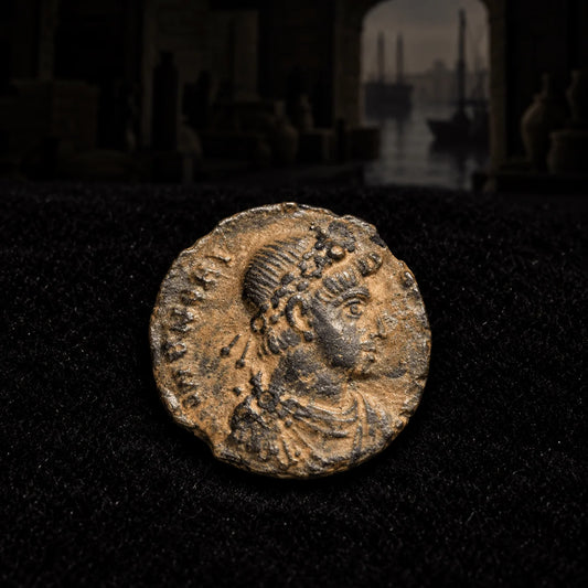 Honorius Bronze — Western Roman Emperor, AD 393–423 - Kinzer Coins