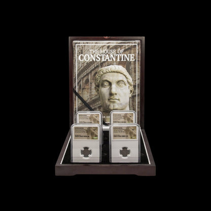 House of Constantine: Collection of Four NGC - Certified Roman Bronze Coins (about 1680 - 1700 years ago) - Kinzer Coins