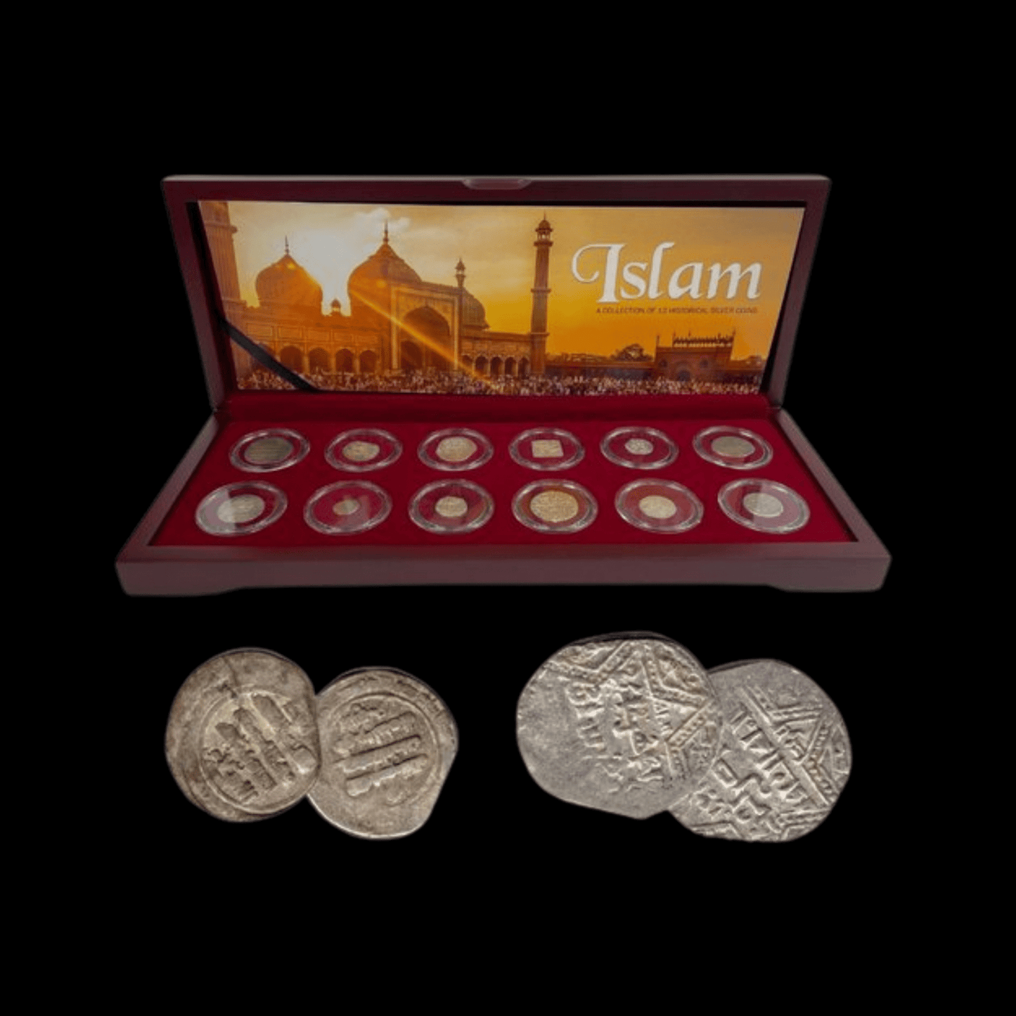 Islamic Silver Coins: Collection of 12 Coins (about 800 - 1300 years ago) - Kinzer Coins