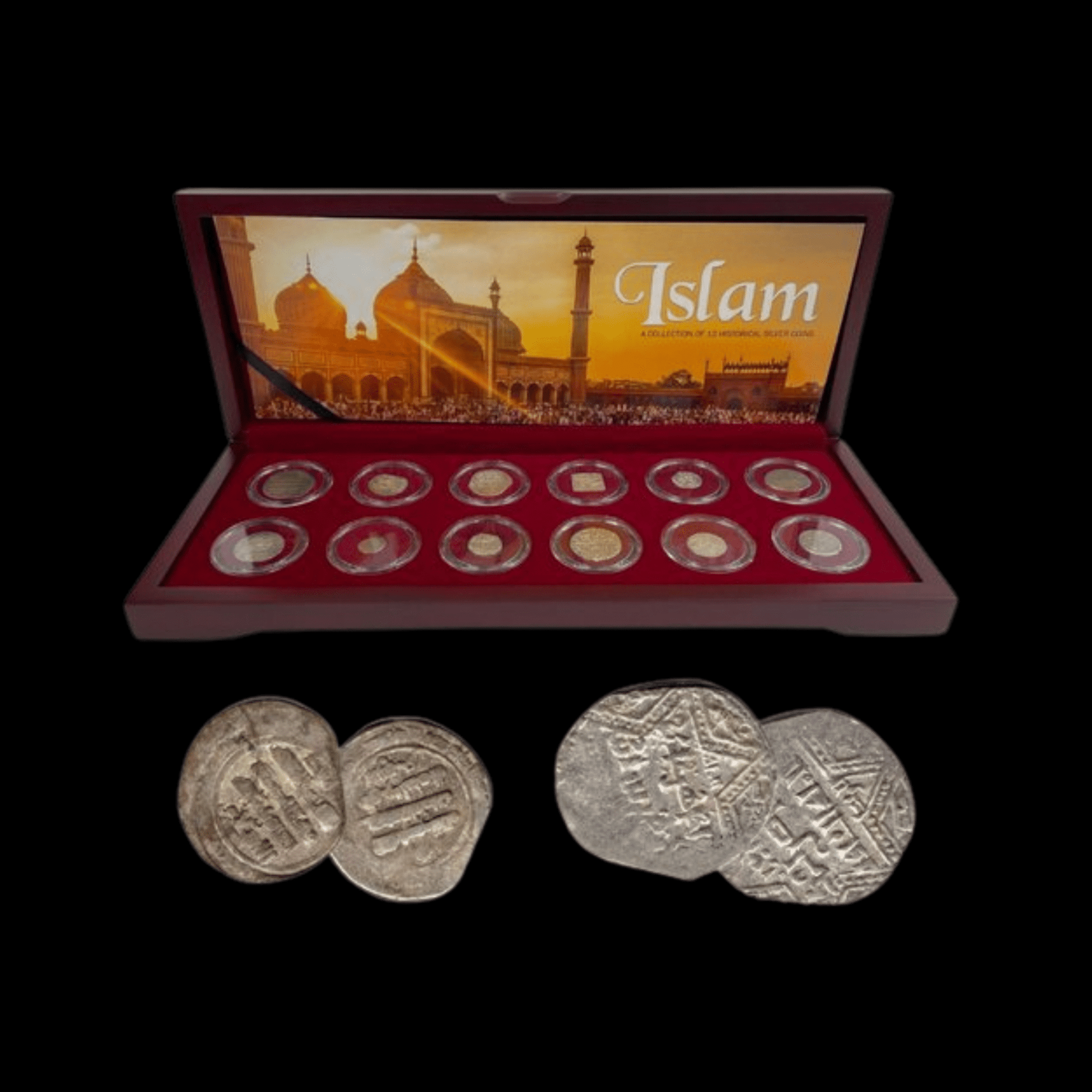 Islamic Silver Coins: Collection of 12 Coins (about 800 - 1300 years ago) - Kinzer Coins