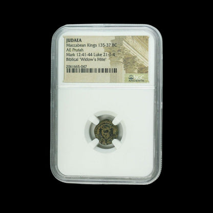 Judaea AE Maccabean (Biblical Widow's Mite) Prutah (about 2,155 - 2,060 years ago) (CV) - Kinzer Coins