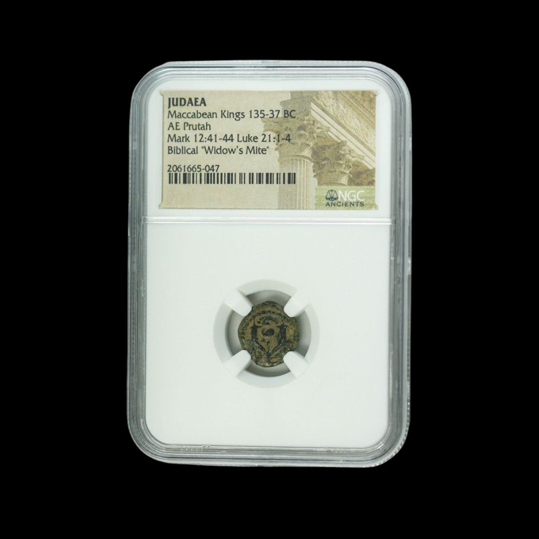 Judaea AE Maccabean (Biblical Widow's Mite) Prutah (about 2,155 - 2,060 years ago) (CV) - Kinzer Coins
