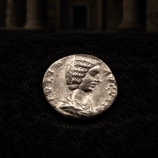 Julia Domna Ancient Roman Silver Denarius — Severan Empress (AD 193–217) - Kinzer Coins