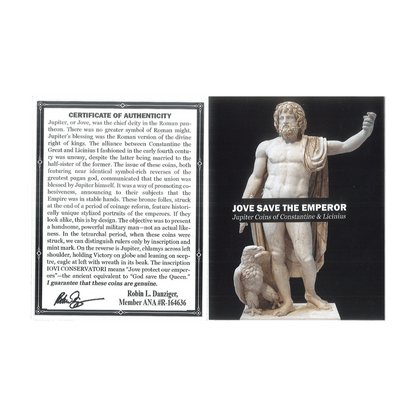 Licinius I Roman Bronze – IOVI CONSERVATORI – Constantine’s Rival – NGC Certified - Kinzer Coins