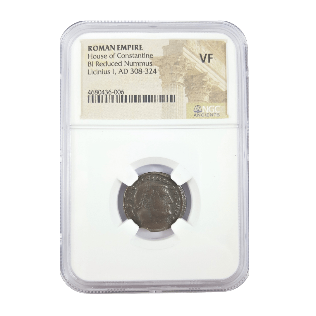Licinius I Roman Bronze – IOVI CONSERVATORI – Constantine’s Rival – NGC Certified - Kinzer Coins