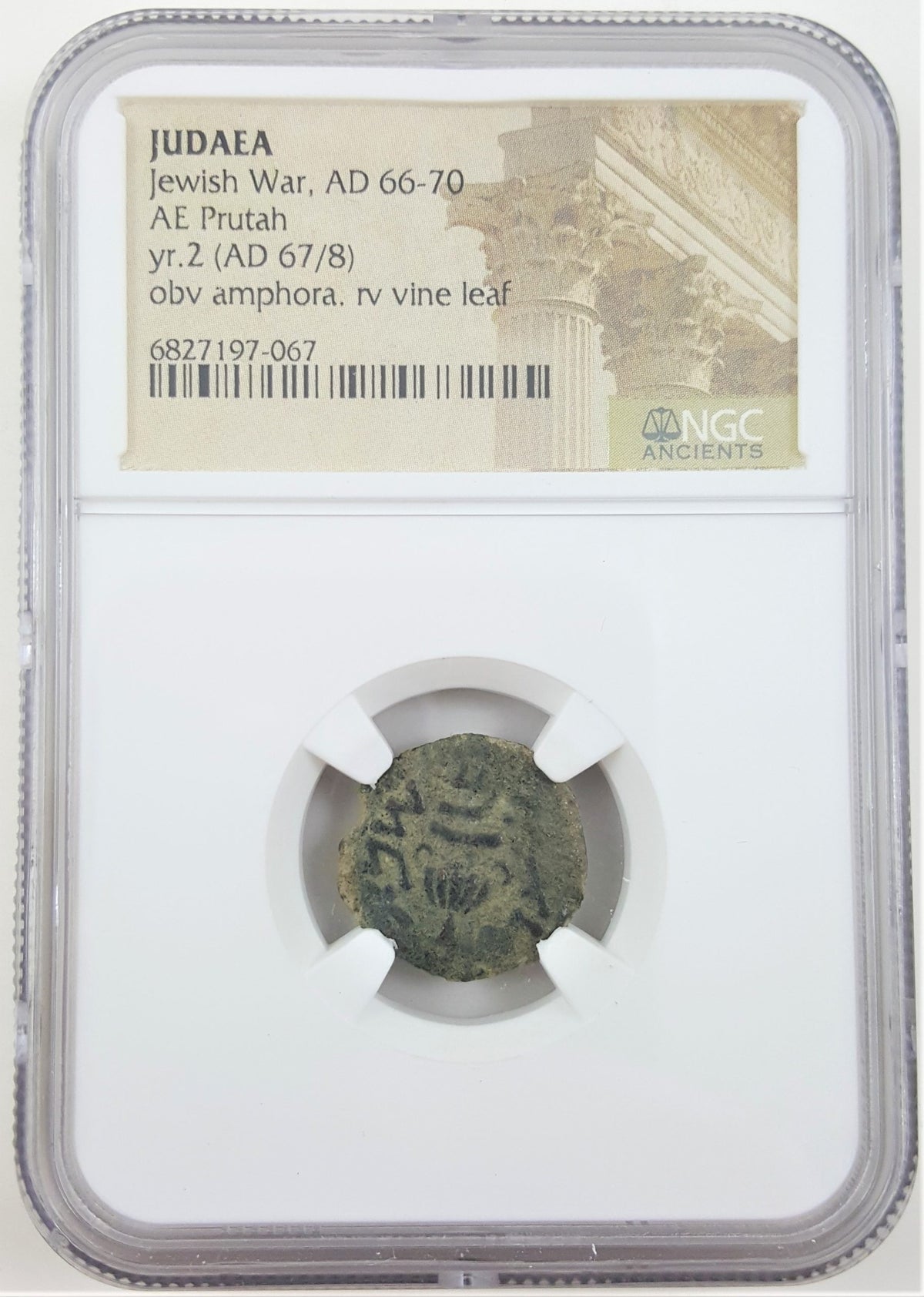 Judaean Rebel Bronze Coin — Masada — representative supplier photograph 1