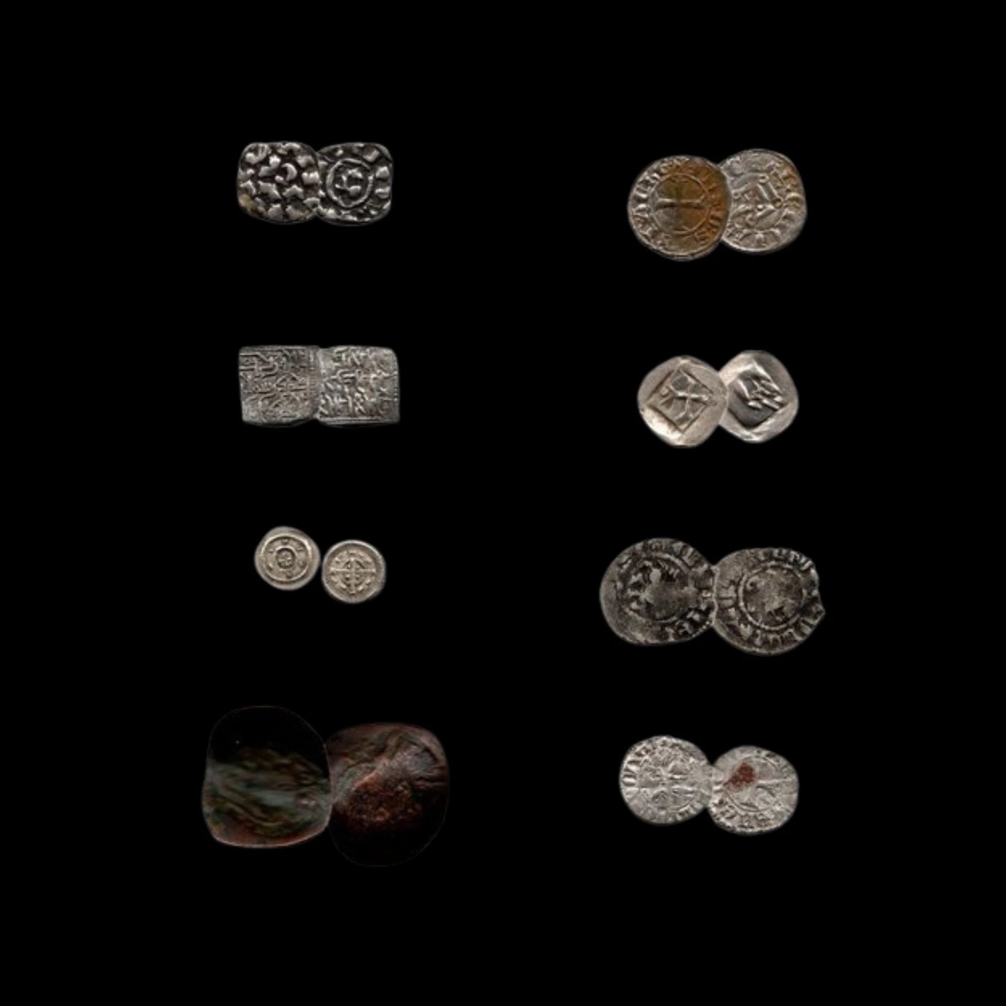 Middle Ages: 8 Silver Coins Collection (about 600 - 1000 years ago) - Kinzer Coins