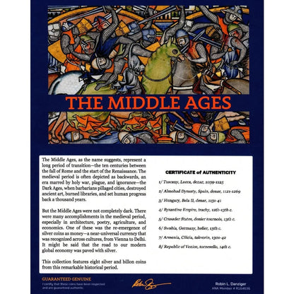 Middle Ages: 8 Silver Coins Collection (about 600 - 1000 years ago) - Kinzer Coins
