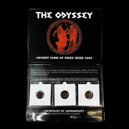Own the Gods Behind The Odyssey | Authentic Ancient Greek Mythology Coin Set - Kinzer Coins
