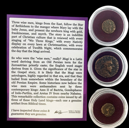 Own Three Coins from the Eastern World of the Magi - Kinzer Coins