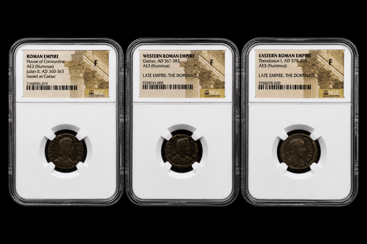 Pagan to Christian Rome Starter Pack — Three Turning-Point Emperors - Kinzer Coins