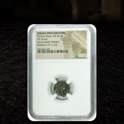 Pontius Pilate Judaean Bronze Prutah — NGC - Kinzer Coins