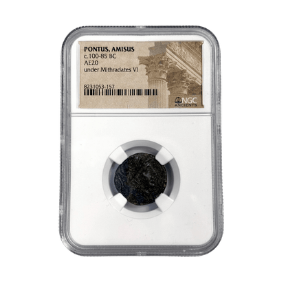 Pontus, Amisos Bronze — Ares War - God Type, Struck Under Mithradates VI, NGC - Certified - Kinzer Coins