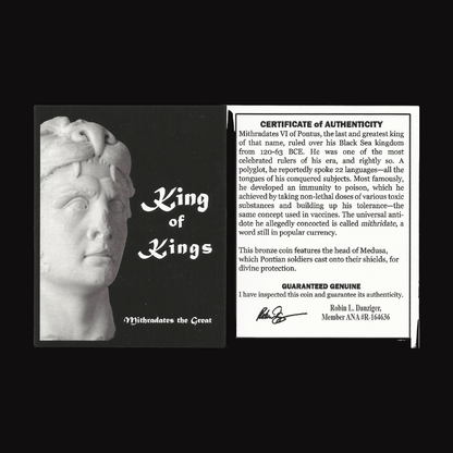 Pontus, Amisos Bronze — Gorgon Medusa Type, Struck Under Mithradates VI, NGC - Certified - Kinzer Coins