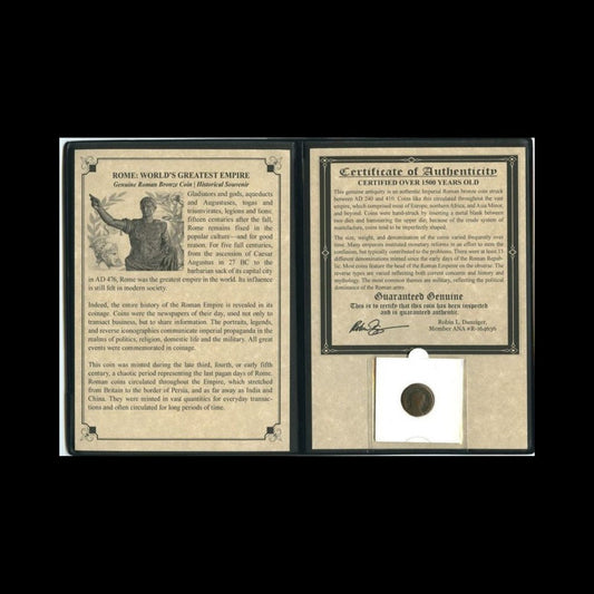 Portrait Coins of a Roman Emperor – Bronze (AD 240–410) - Kinzer Coins